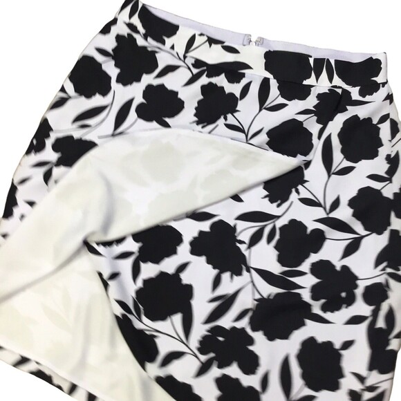 Ann Taylor Lavender Blue NEW Front Floral Print Lined Mini Skirt SZ 10P - Picture 2 of 9